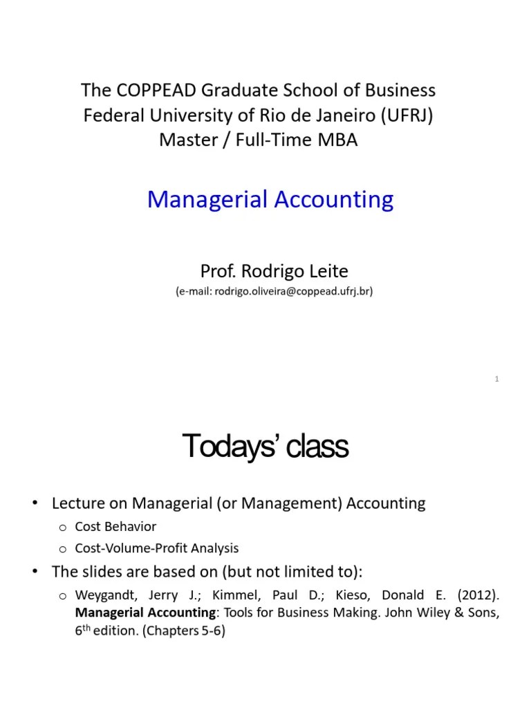 Managerial Accounting Class | Download Free PDF | Business | Financial Accounting