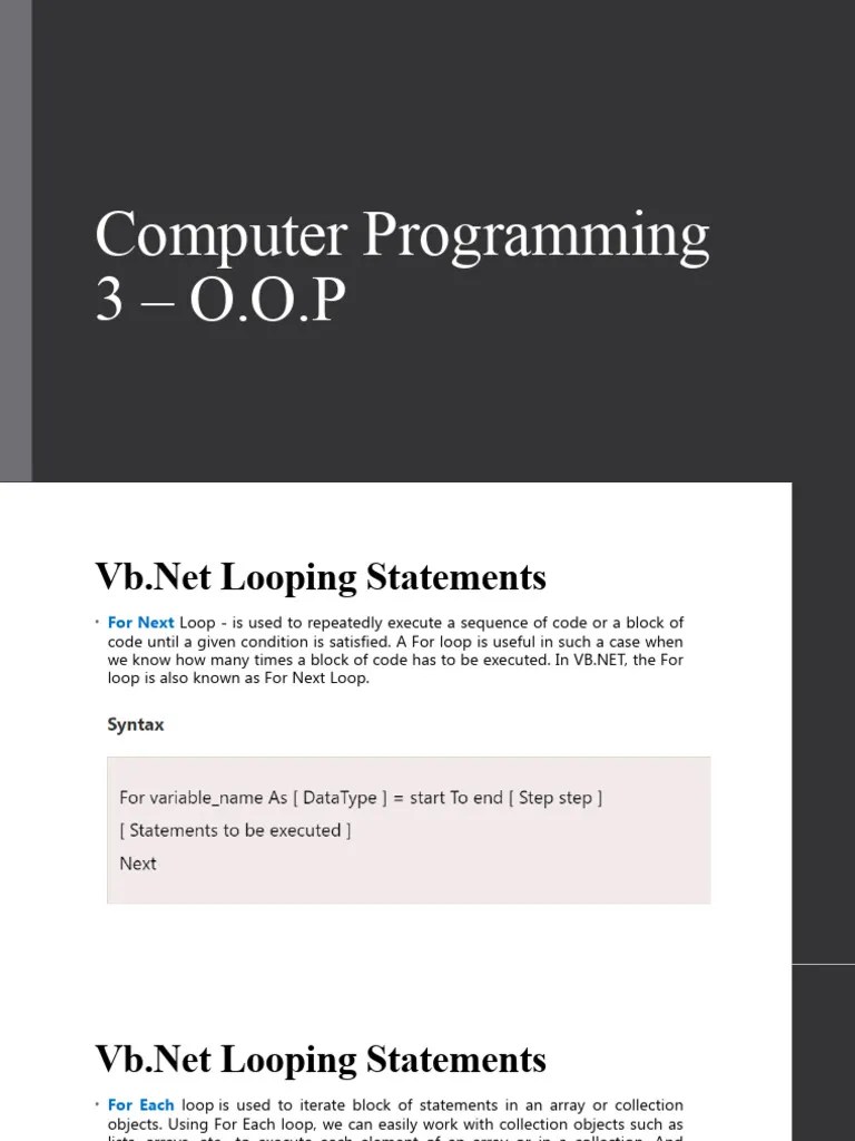 OOP Lesson 1 | PDF | Programming | Constructor (Object Oriented ...
