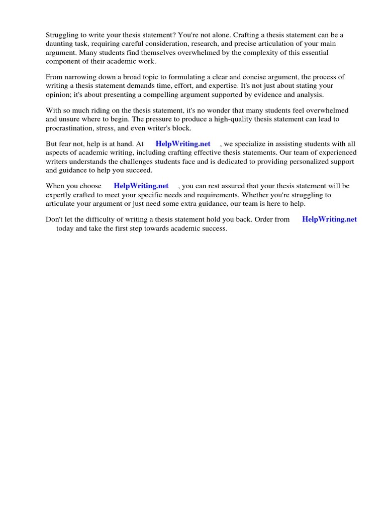 Practice Writing Thesis Statement Worksheet | PDF | Essays | Thesis