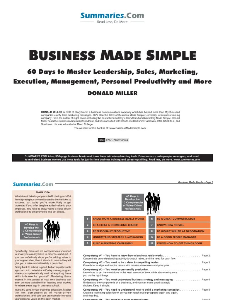 Business Made Simple | PDF | Sales | Marketing
