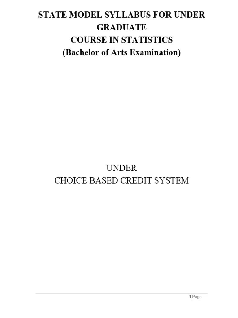 Statistics Syllabus | PDF | Matrix (Mathematics) | Statistics