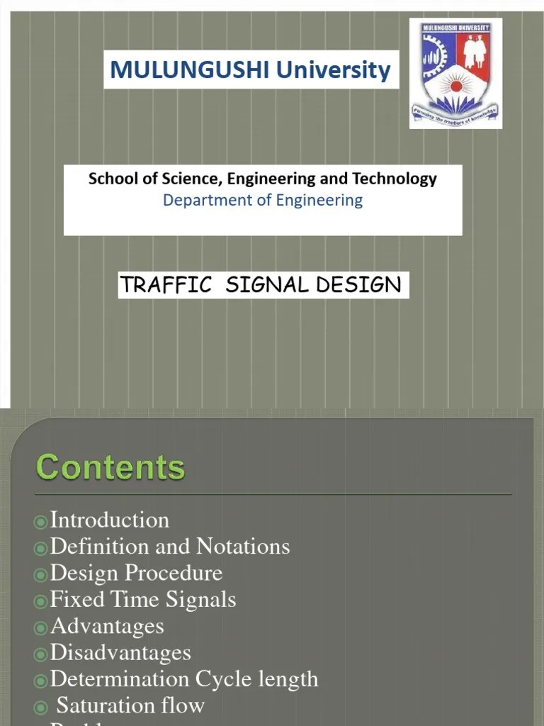 Lecture 11 Design Of Signalised Intersections | PDF | Traffic | Traffic ...
