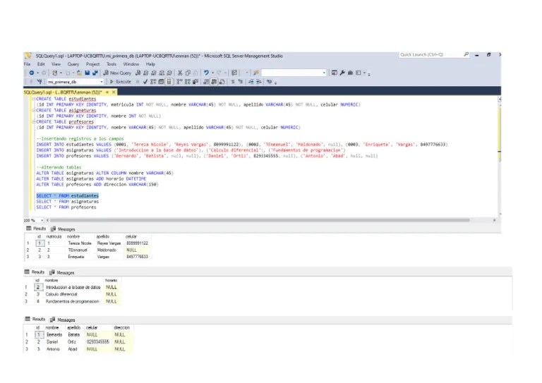 Practica SQL Server | PDF