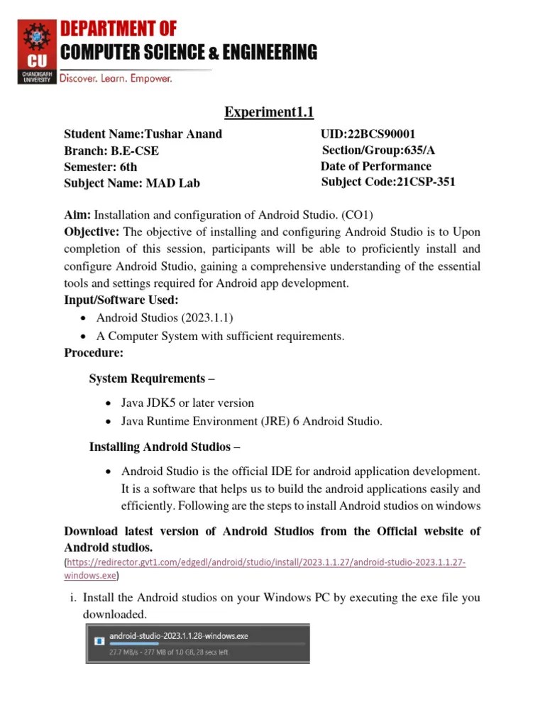 MM MAD 1.1 | PDF | Android (Operating System) | Java (Programming Language)