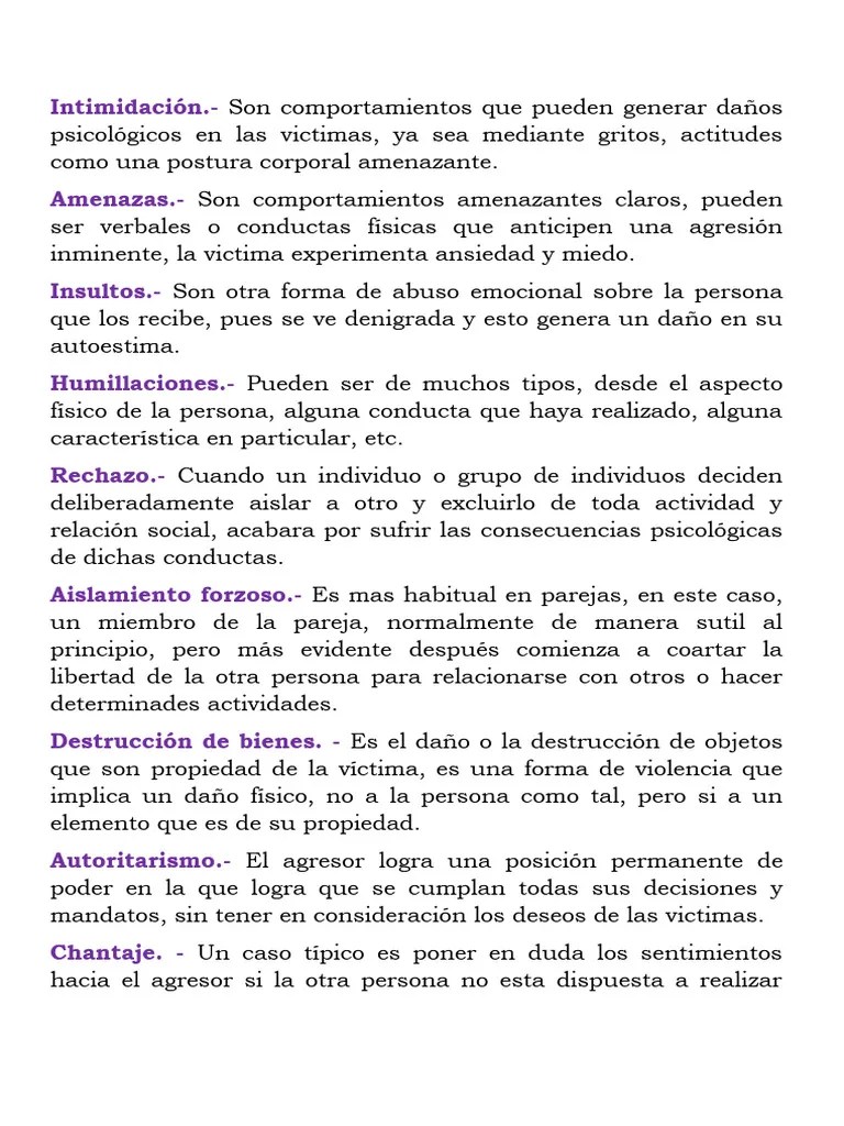 Tipos De Violencia | PDF | Violencia | Agresión