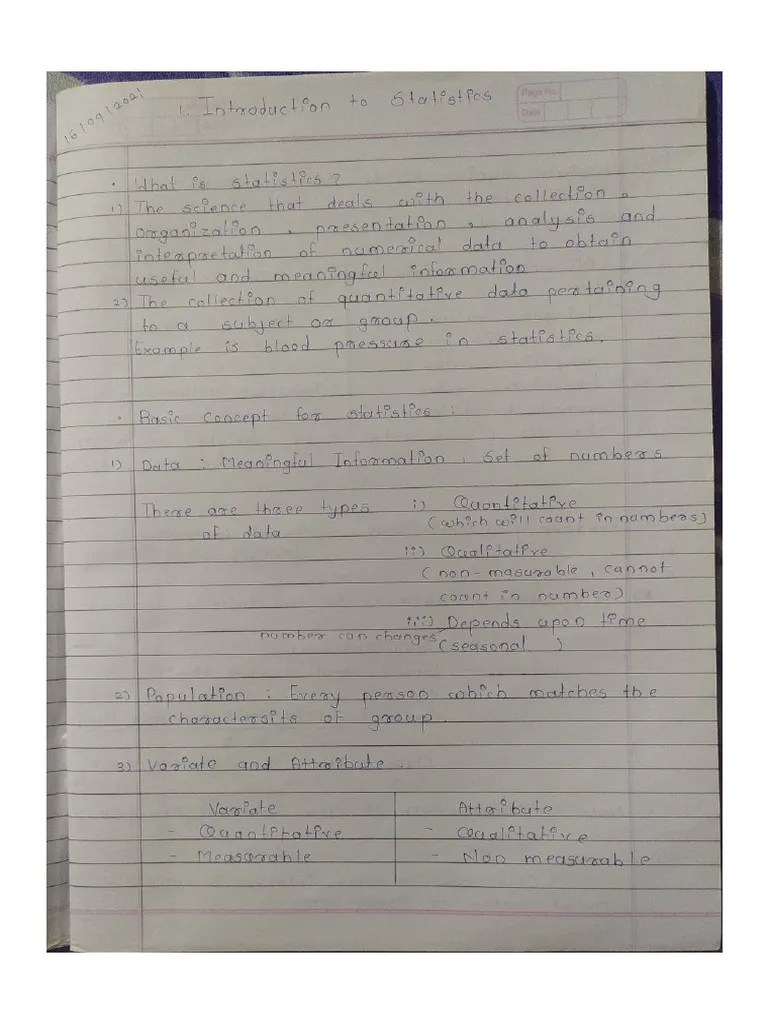 Business Statistics Unit 1 PDF | PDF