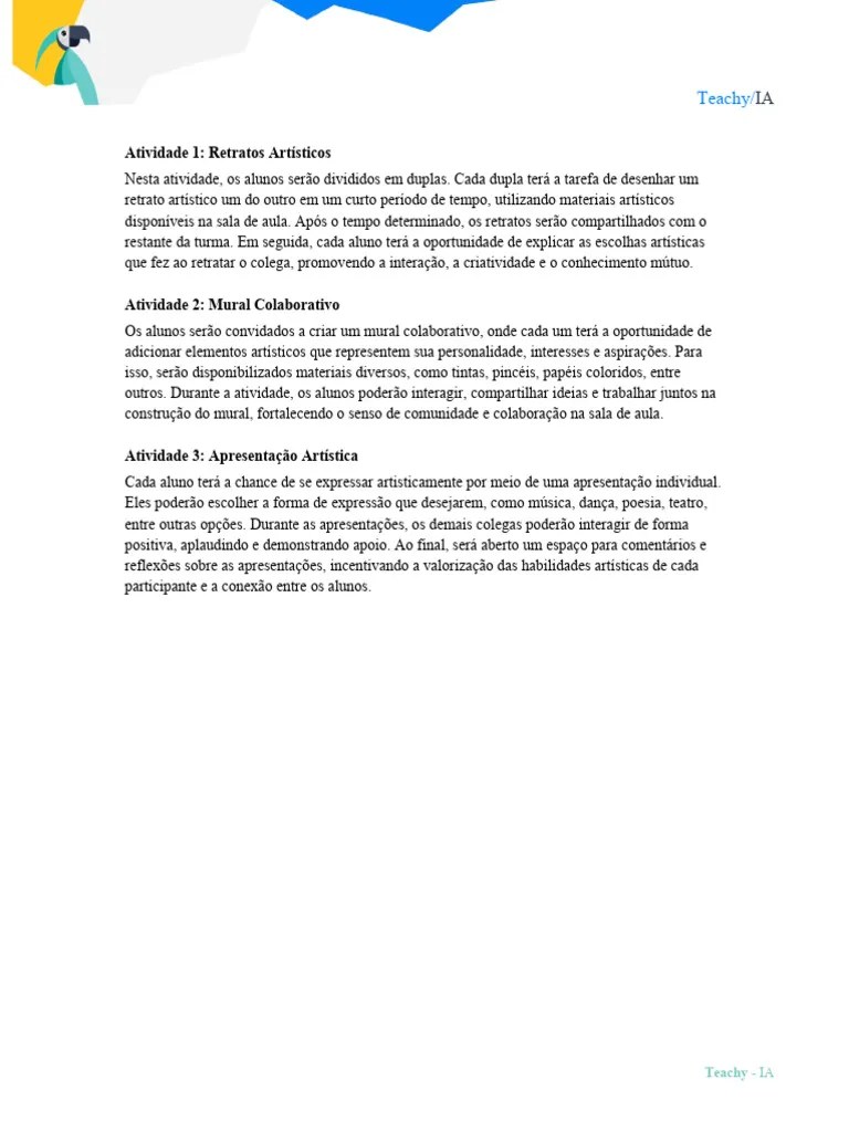 Dinâmicas Para Sala De Aula - 12 - 03 - 2024 | PDF