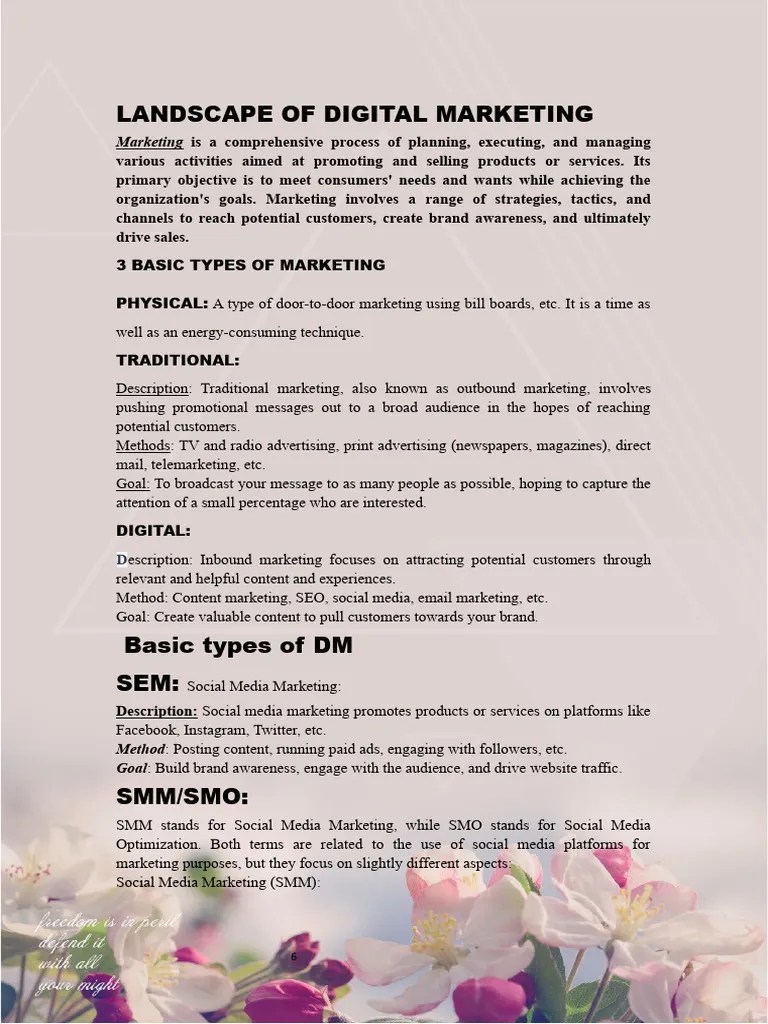 Digital Marketing Notes | PDF | Search Engine Optimization | Social ...