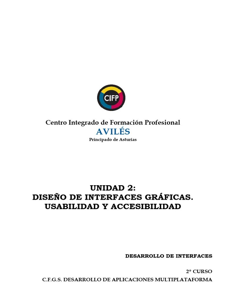 Unidad 2 Diseño De Interfaces Gráficas - Usabilidad Y Accesibilidad | PDF | Usabilidad | Diseño ...