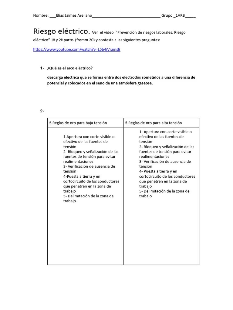 Riesgo Eléctrico | PDF | Electromagnetismo | Materiales