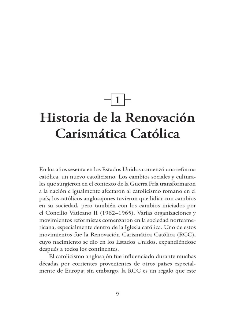 Renovacion Carismatica Catolica Excerpt Pdf Carisma Iglesia