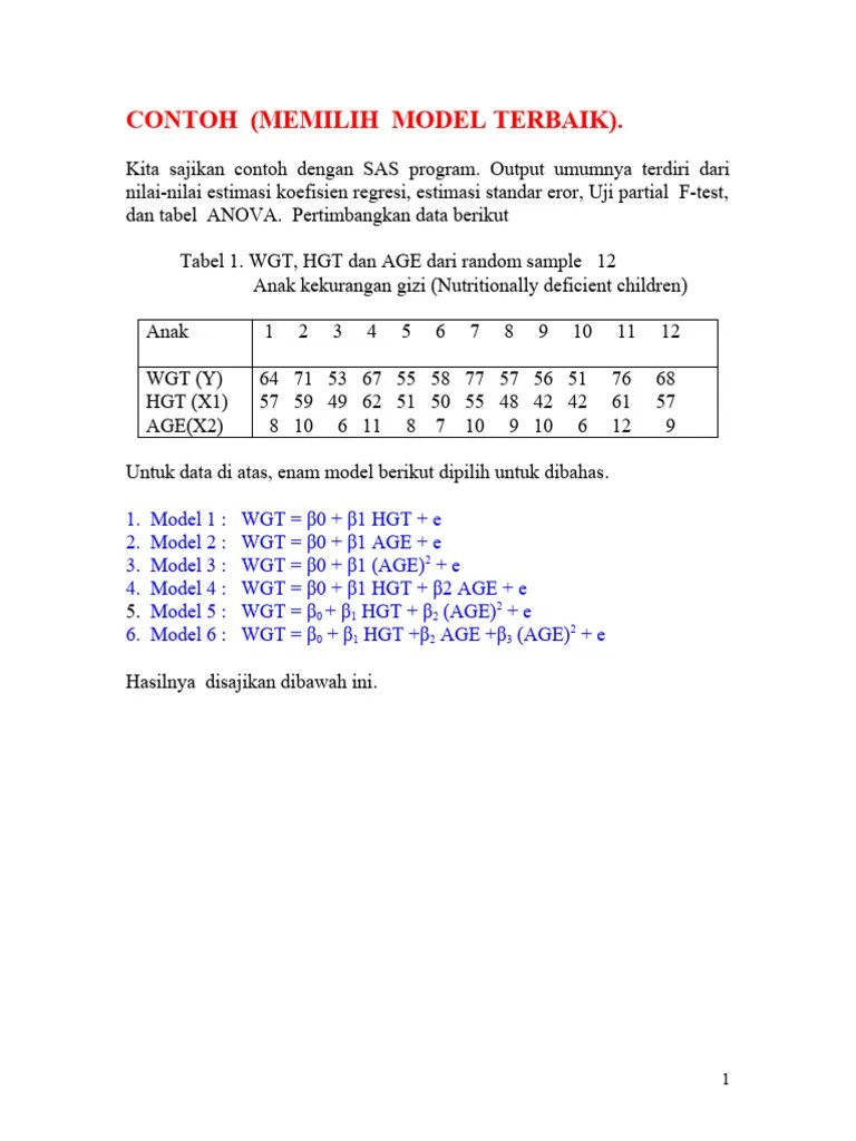 MR Example Multiplereg001 | Download Free PDF | Errors And Residuals | Coefficient Of Determination