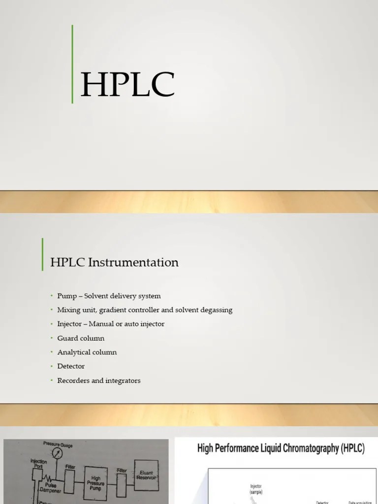 HPLC 2 | PDF | High Performance Liquid Chromatography | Materials