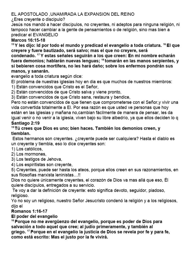 Eres Creyente O Discipulo | PDF | Apóstol | Jesús