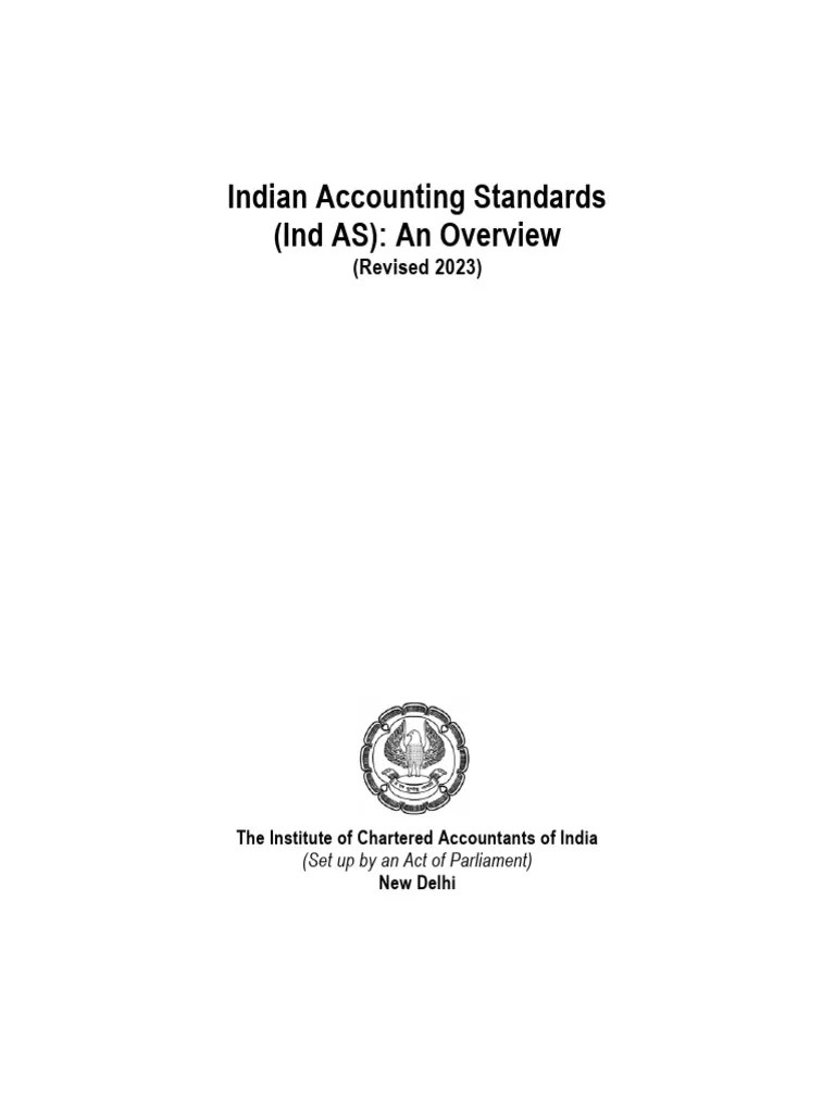 Indian Accounting Standards Ind As An Overview 1695181348 | PDF ...