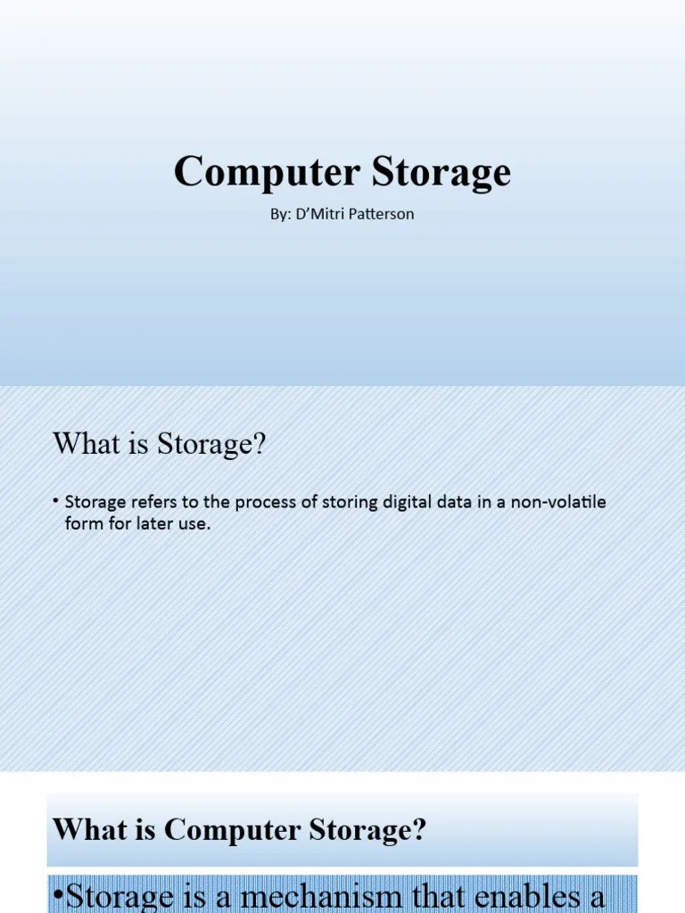 Computer Storage | PDF
