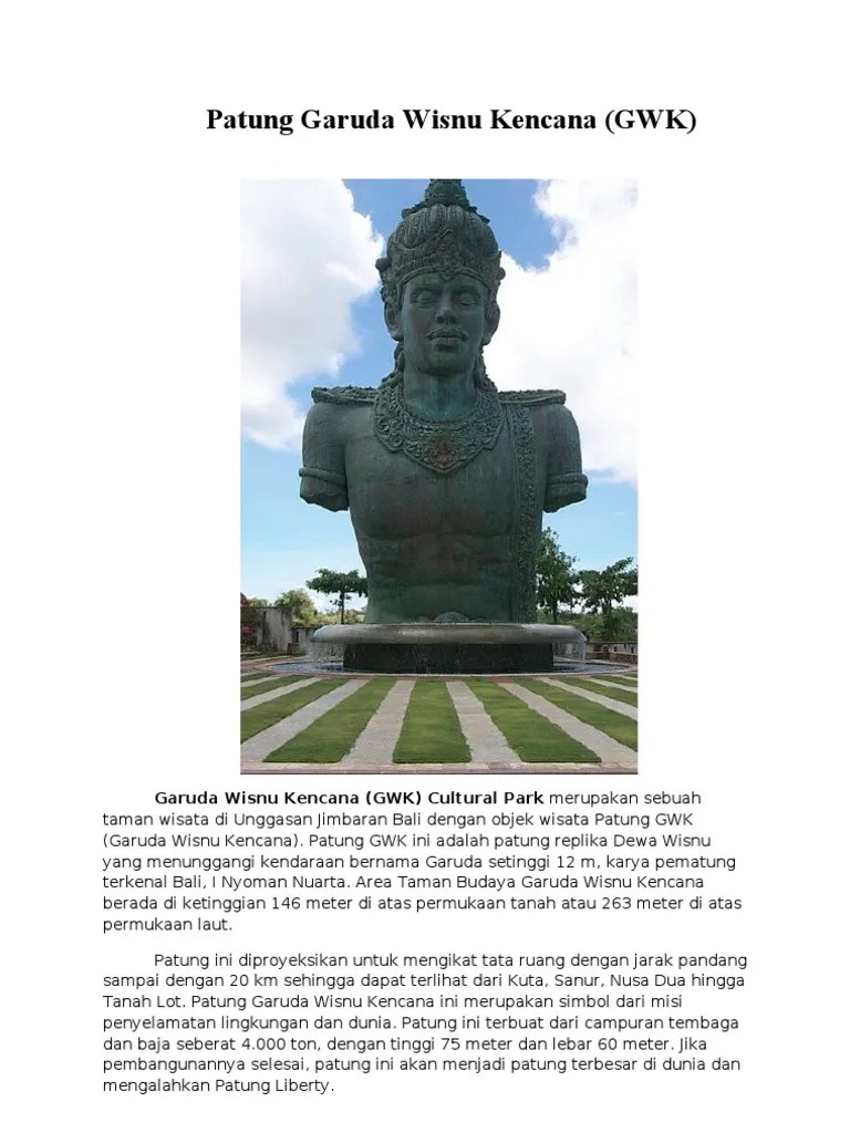 Patung Garuda Wisnu Kencana | PDF