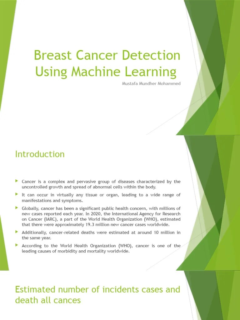 Breast Cancer Detection Using Machine Learning | PDF | Cancer | Mammography