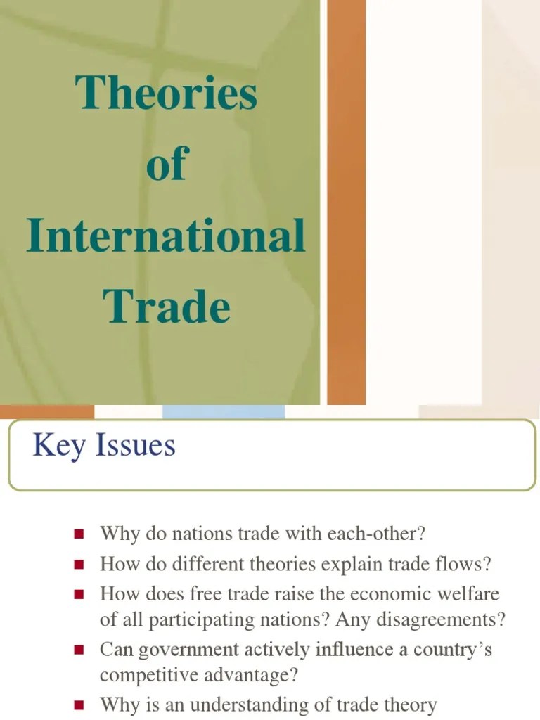 Understanding International Trade Theory: From Mercantilism To Factor ...