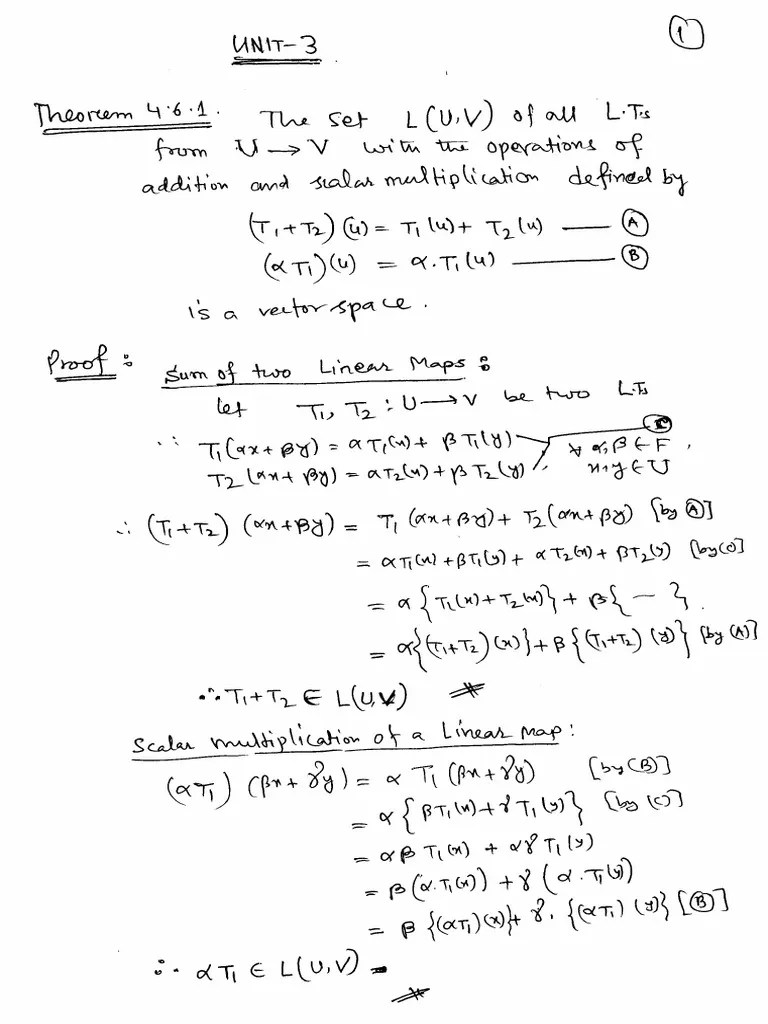 Unit-3_Linear_algebra | PDF
