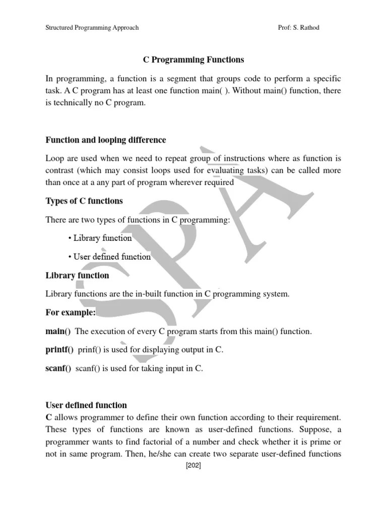 CP Functions | Download Free PDF | Parameter (Computer Programming ...