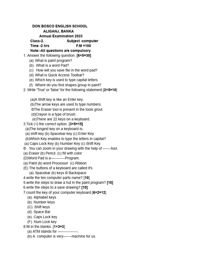 Computer Class 2 | PDF | Teaching Methods & Materials | Computers