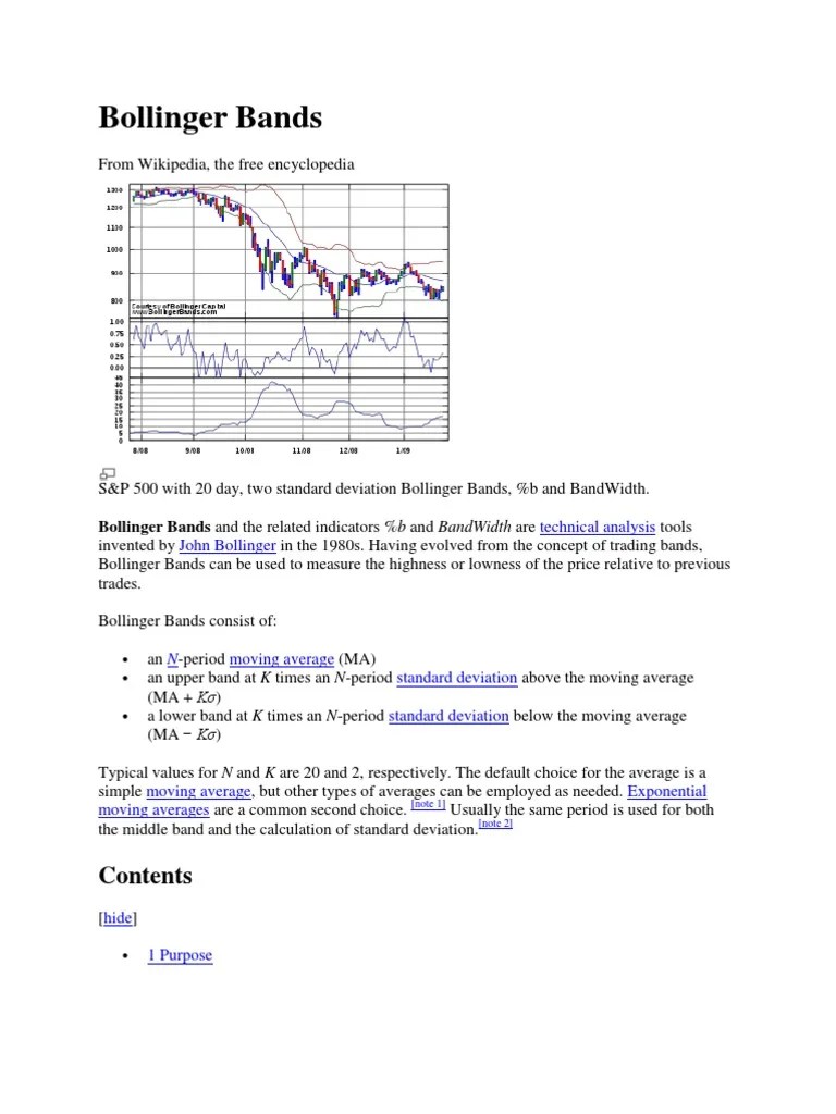 Bollinger Bands: Bollinger Bands And The Related Indicators %B And Bandwidth Are | Download Free ...