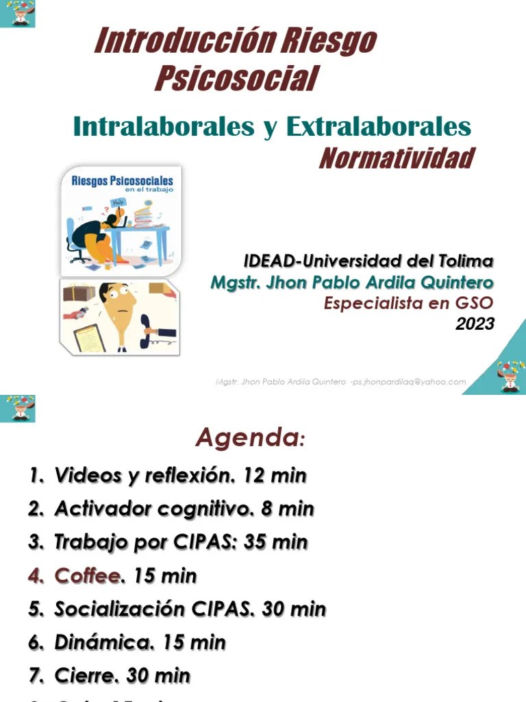 T1 Factores De Riesgo Psicosocial Intralaboral Y Extralaboral 2023 | PDF | Estrés (biología)