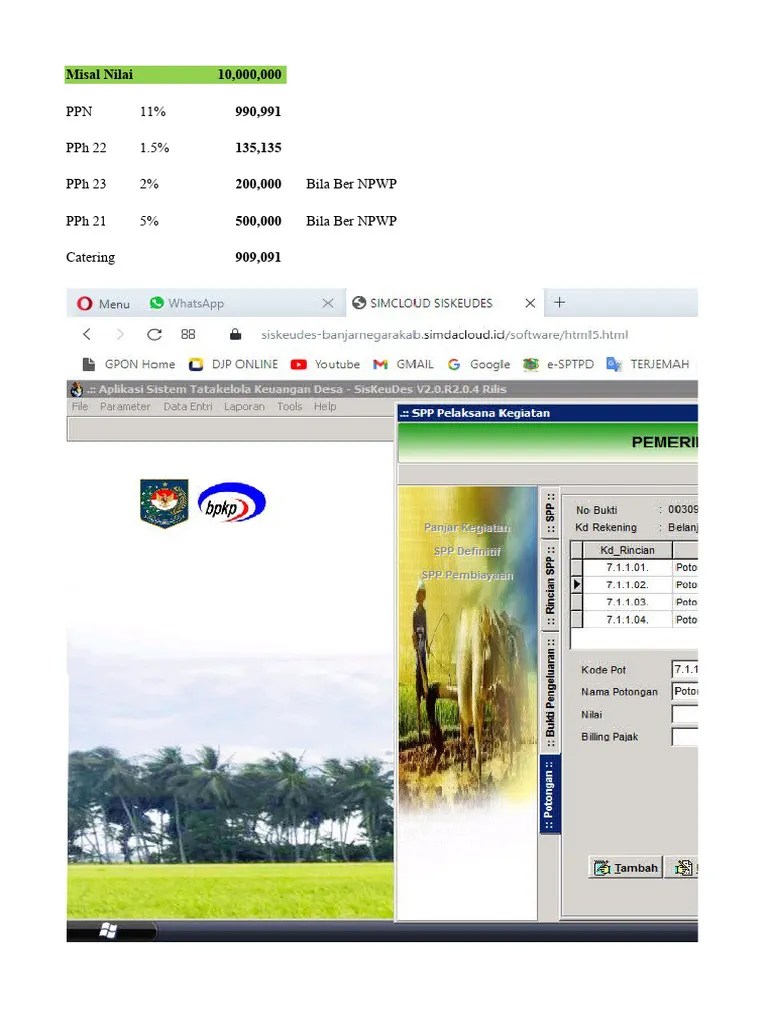 Rumus Excel Pajak PPN, PPh | PDF