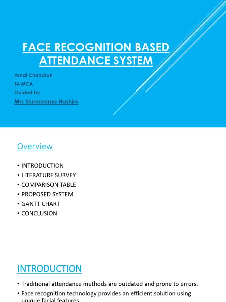 Face Recognition Based Attendance System | PDF | Deep Learning ...