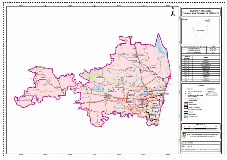 Thiruvallur District Map Overview PDF 1