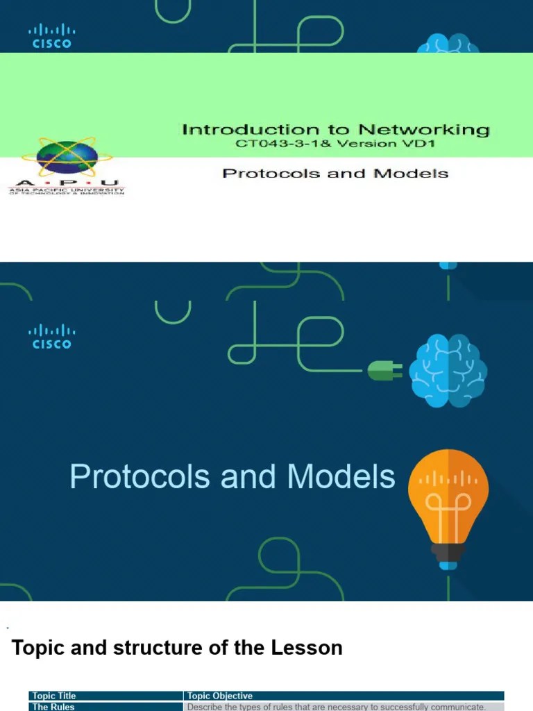 Chapter 4 - Protocols And Models | PDF | Computer Network | Osi Model