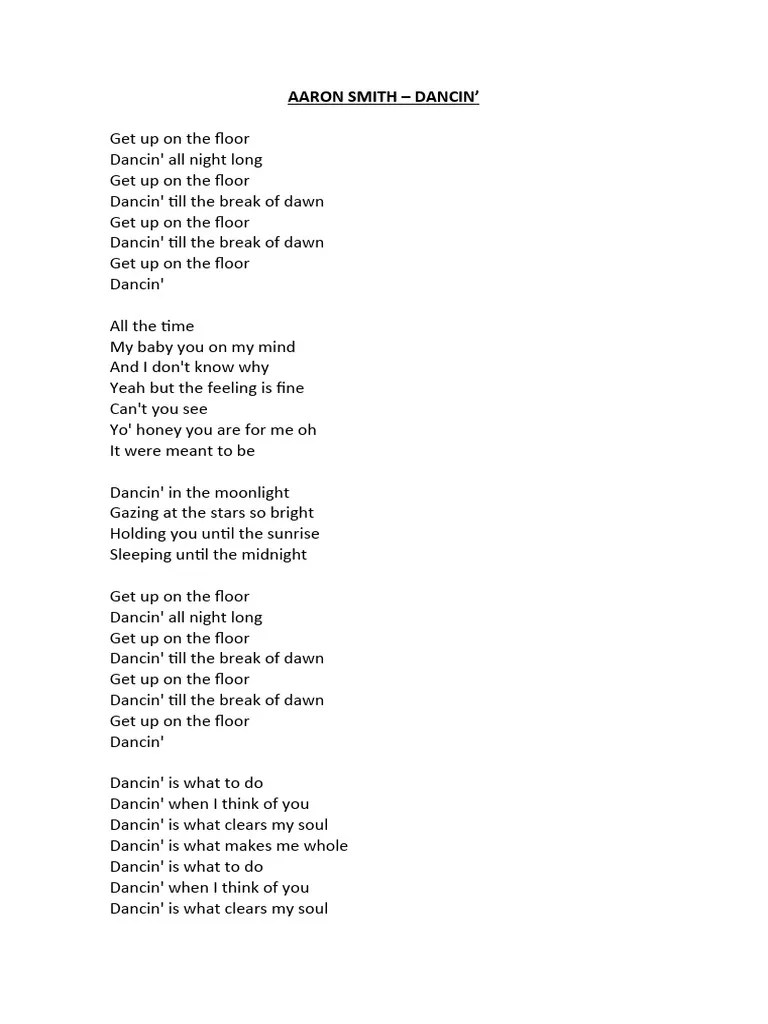 Aaron Smith Dancin PDF 1