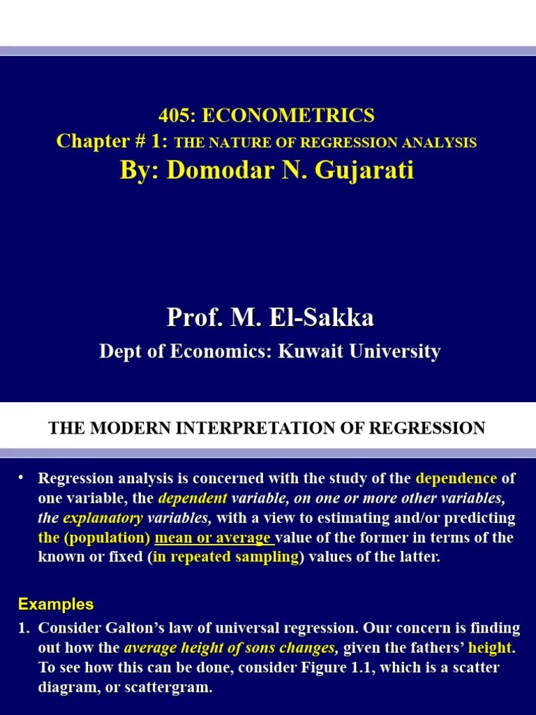 Econometrics Ch2 | PDF | Dependent And Independent Variables ...