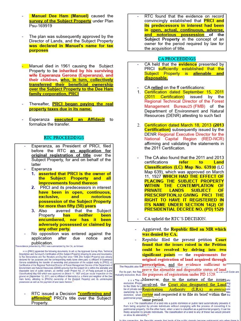 Pasig Rizal Vs. Republic | PDF | Property | Statute Of Limitations