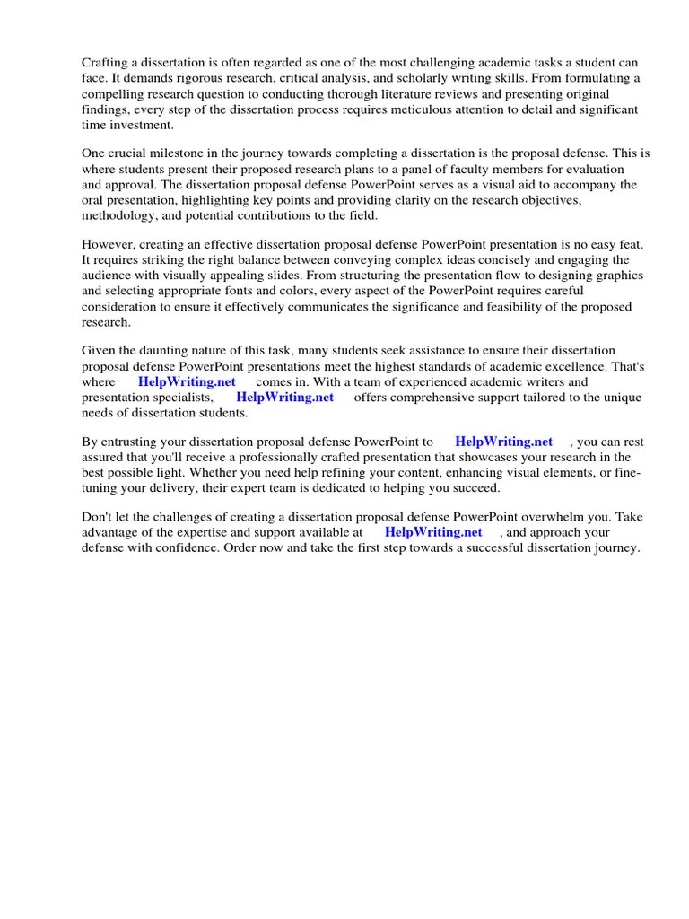 Dissertation Proposal Defense Powerpoint | PDF | Thesis | Microsoft ...