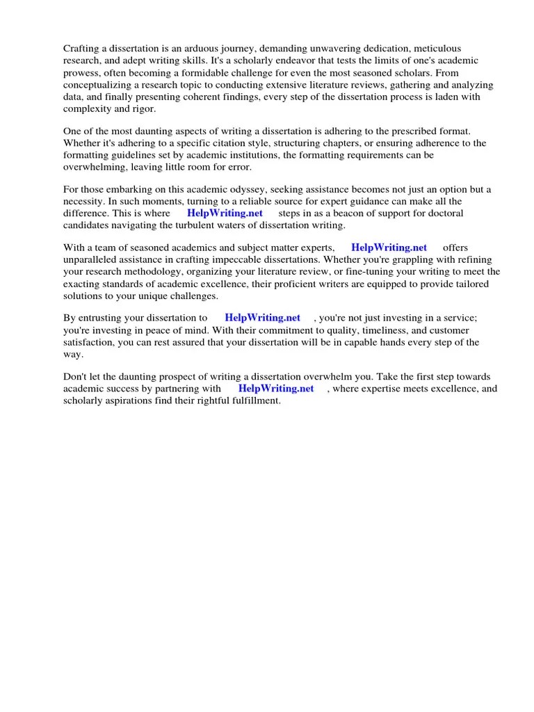 Science Dissertation Format | PDF | Thesis | Apa Style