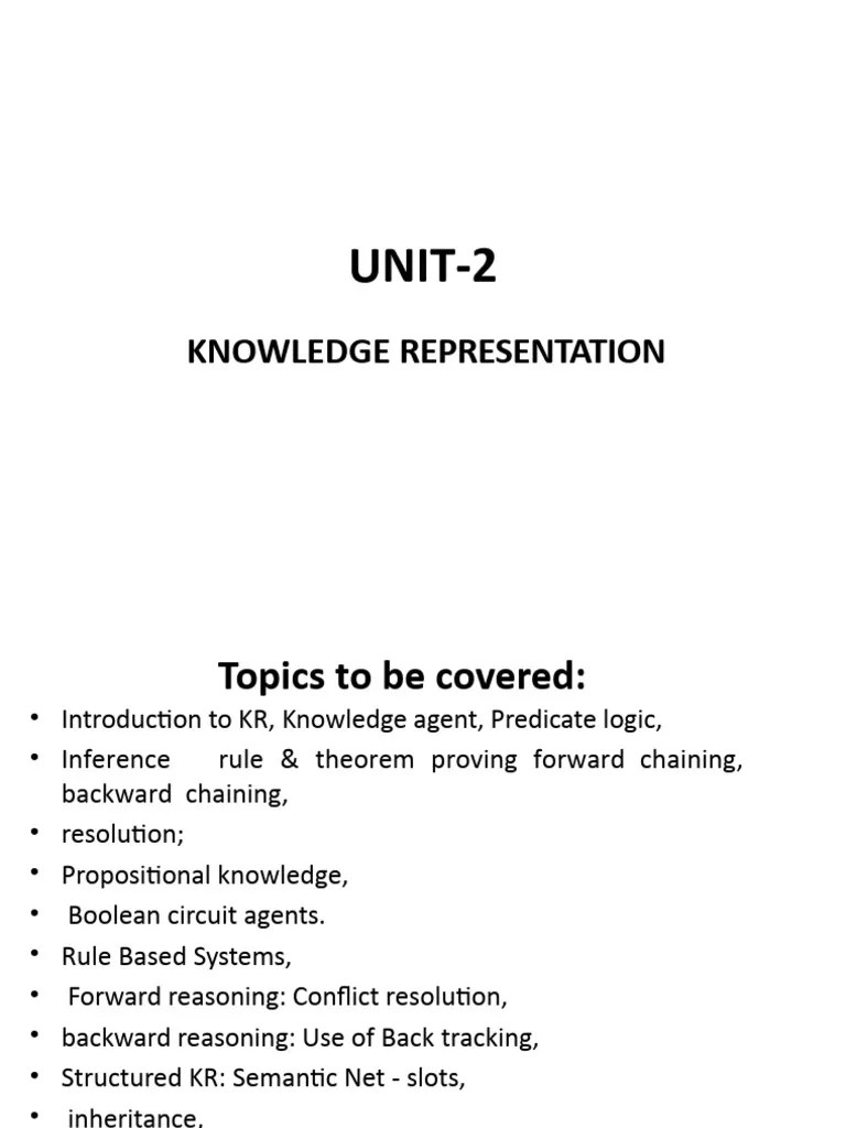 Lecture 1 Knowledge Representation, Proposition Logic | PDF | Knowledge ...