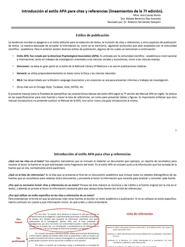 Manual APA 7a Edición-1 | PDF | Estilo Apa | Comillas