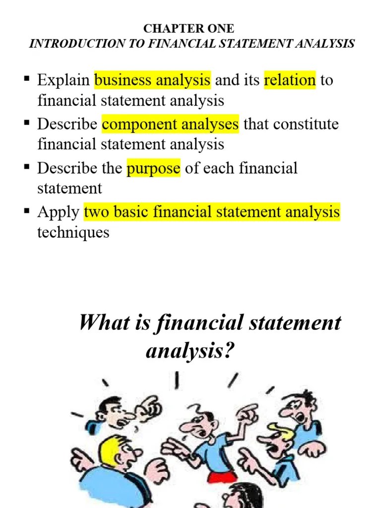 Chapter 1 - Introduction To Financial Statement Analysis - SV | PDF ...