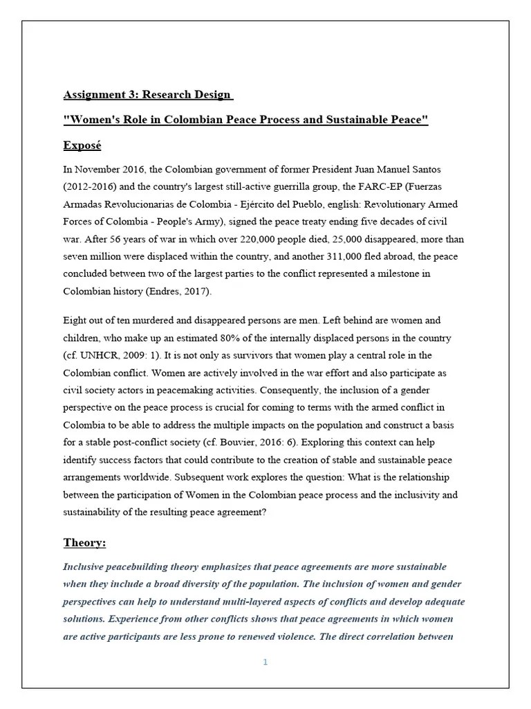 Study Colombian Peace Process | PDF | Causality | Confounding