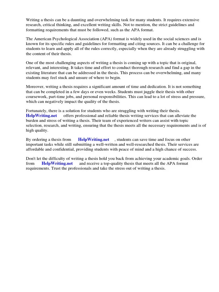 Sample Of Term Paper Using Apa Format | PDF | Apa Style | Writing