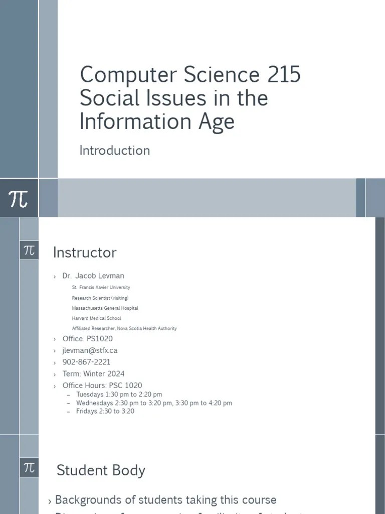 CS215 LectureSlidesSet1 Introduction | PDF | Career & Growth