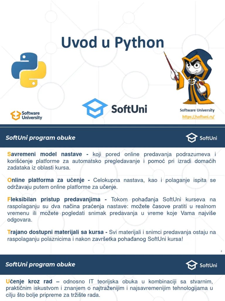 Uvod U Python Programiranje | PDF