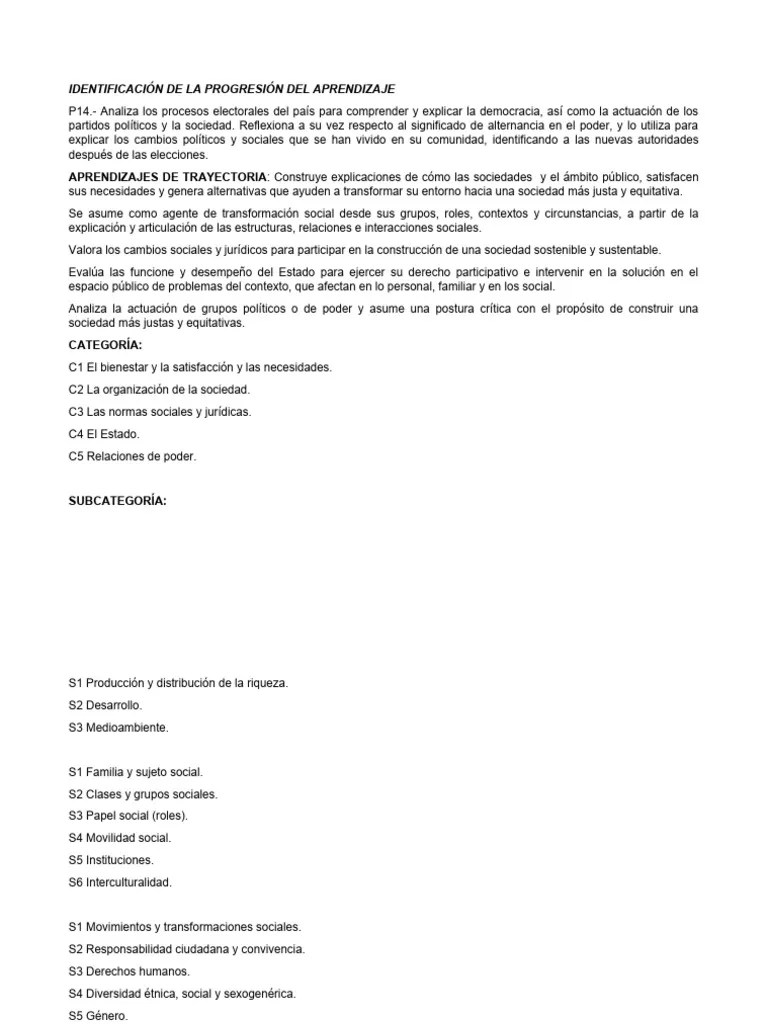 Progresion 14 De Ciencias Sociales | PDF | Sociedad | Evaluación