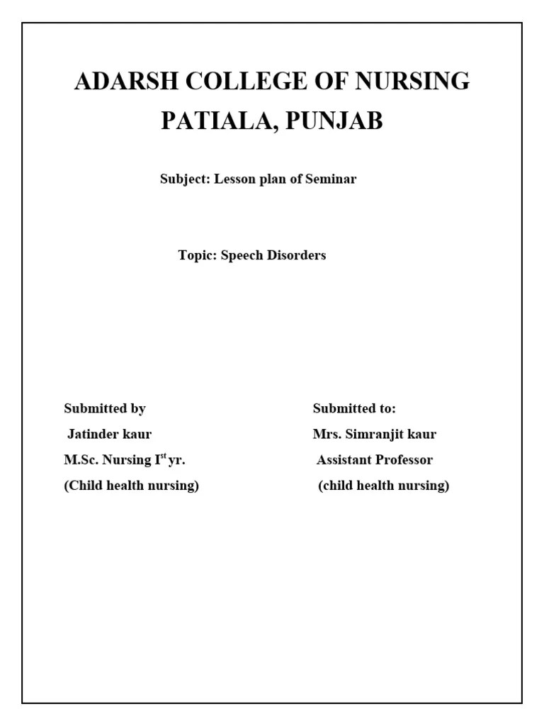 Speech Disorder | PDF | Stuttering | Human Voice