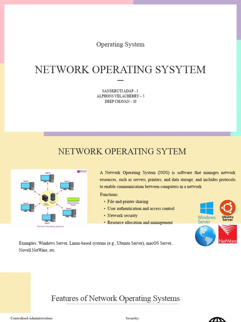 Networking Operating System | PDF | Computer Network | Client–Server Model