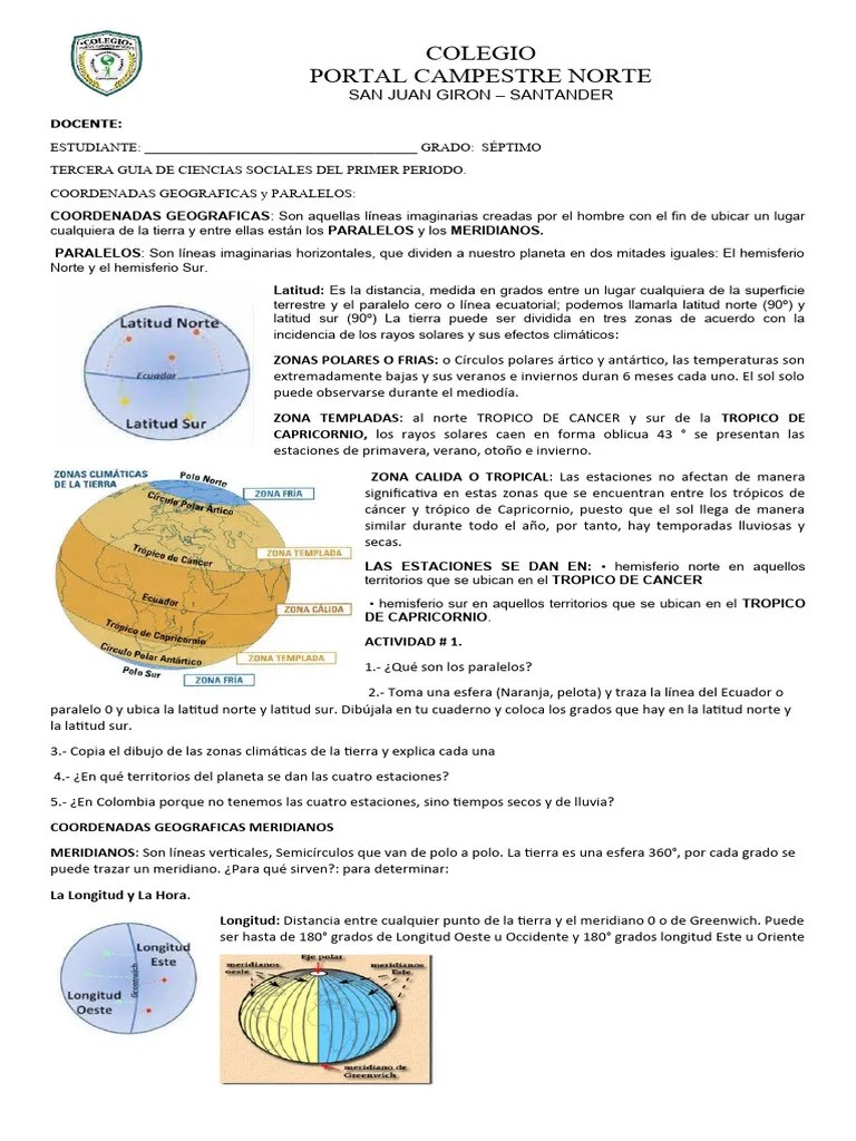COLEGIO FORMATO DE GUIAS Tercera Guia Ciencias Sociales Grado Septimo ...