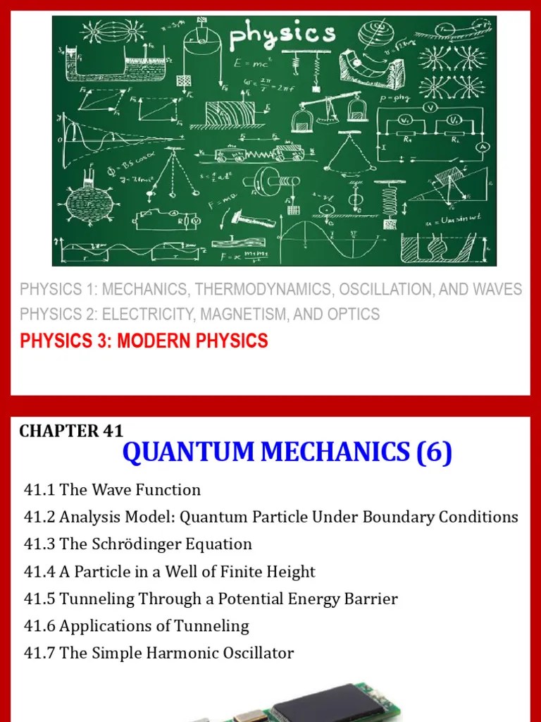 Chapter 41 - Quantum Mechanics | PDF