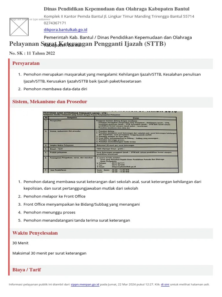 Unduh Standar Pelayanan - Pelayanan Surat Keterangan Pengganti Ijazah ...